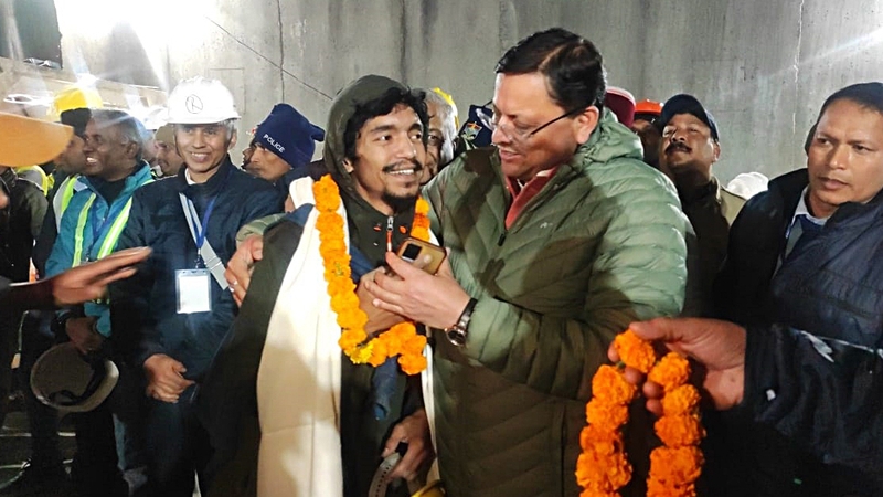 Indian rescuers safely brought out all 41 workers from the collapsed tunnel