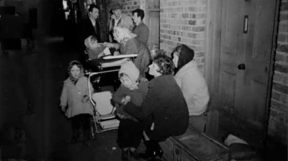 Three families are evicted from a building in Clanbrassil Street, Dublin, 1964