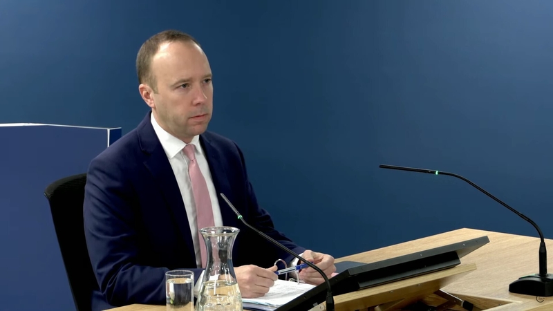 Matt Hancock has been criticised by a number of other witnesses