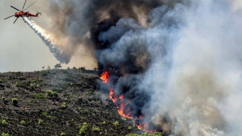 Many parts of Europe, such as Greece (above), suffered record temperatures this summer
