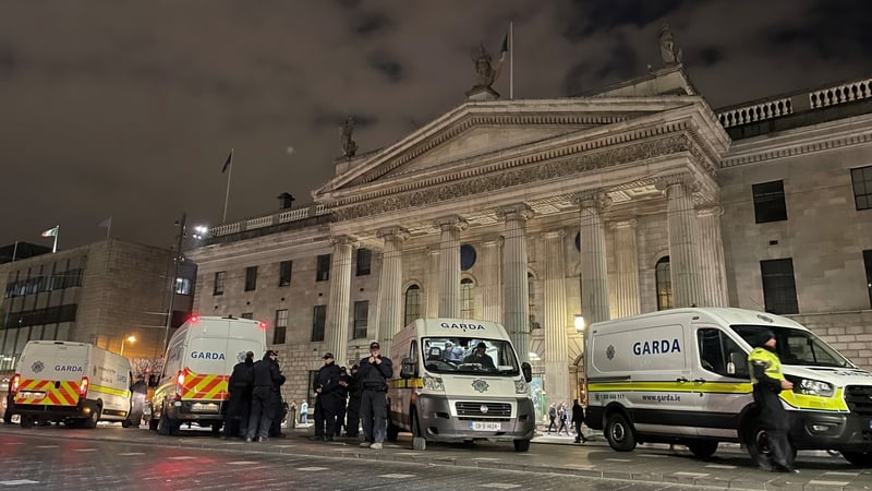 Gardaí outside the GPO in Dublin last week