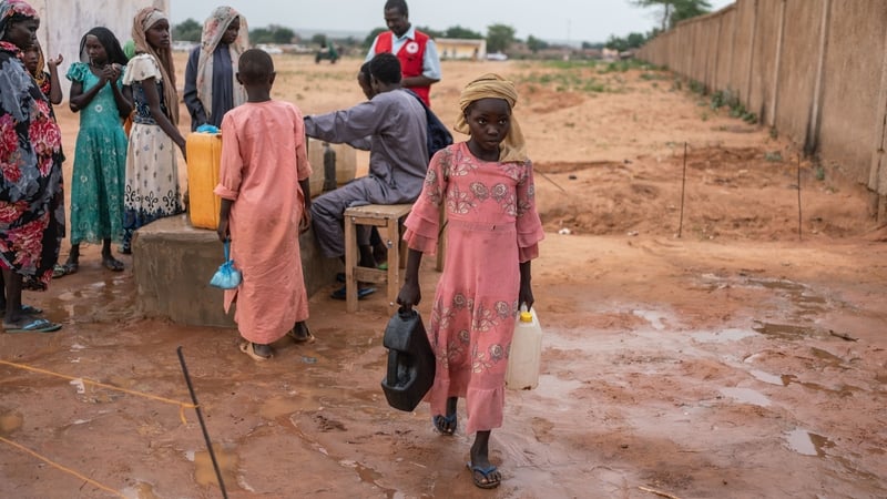 Sudanese refugees in Chad in September