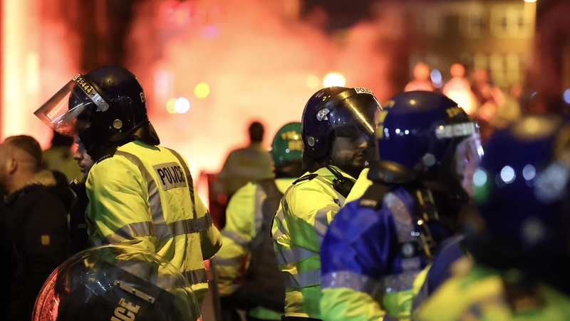 Police deal with unruly scenes outside Villa Park on Thursday night