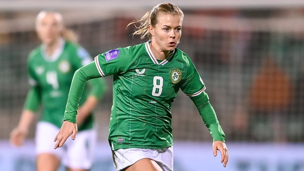 Ruesha Littlejohn in action against Hungary at Tallaght Stadium