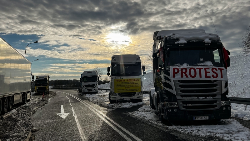 Huge queues have formed on both sides of the border, with many hauliers stuck in their vehicles for days in cold temperatures and with little food