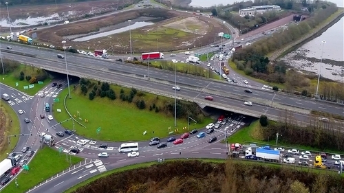 Cork's Dunkettle Interchange which may finally solve one of Ireland's most notorious traffic bottlenecks. Photo: Transport Infrastructure Ireland