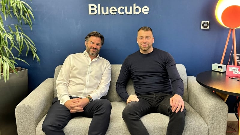 James Hawker, CEO of Bluecube (L) and Jonathan Crowe, COO and co-founder of Ekco