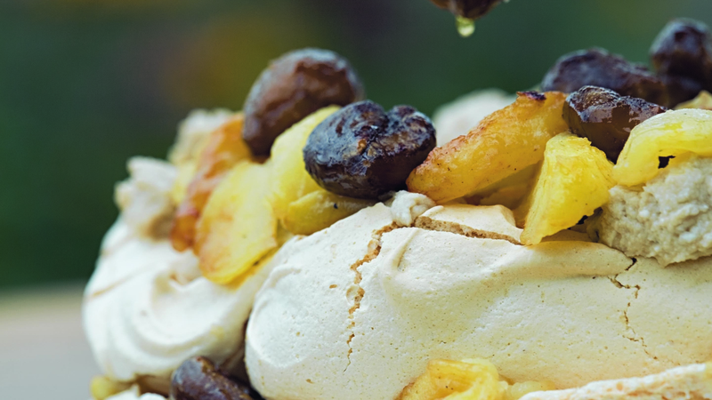 Pavlova is a light and delicious alternative to the stodginess of Christmas pudding.