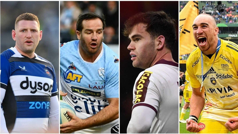 Finn Russell, Camille Lopez, Damian Penaud and Ultan Dillane