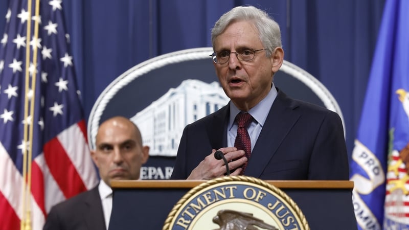 Attorney General Merrick Garland said the charges against the four 'Russia-affiliated military personnel' are the first to be brought under the US war crimes statute (File image)