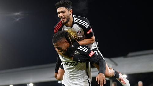 Alex Iwobi and Raul Jimenez (above) scored two each for Fulham