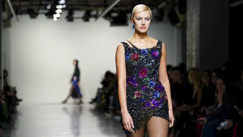 Take your cue from the Conner Ives autumn/winter catwalk and opt for sparkling blooms (Jordan Pettitt/PA)