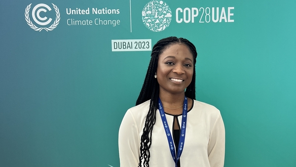 Claudia Hihetah was part of University College Cork's delegation to COP28 in the UAE