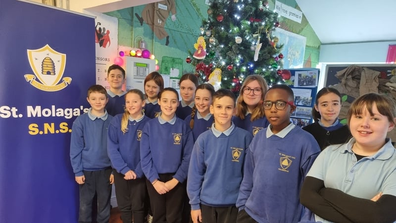 Ms Sullivan's 5th Class from St Molaga's Senior National School.