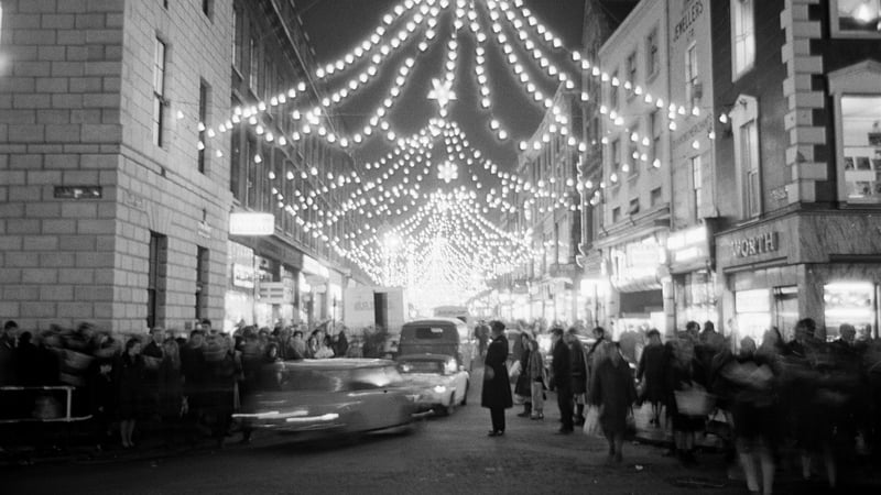 Dublin's Henry Street on December 8th 1967. Photo: RTÉ Stills Library