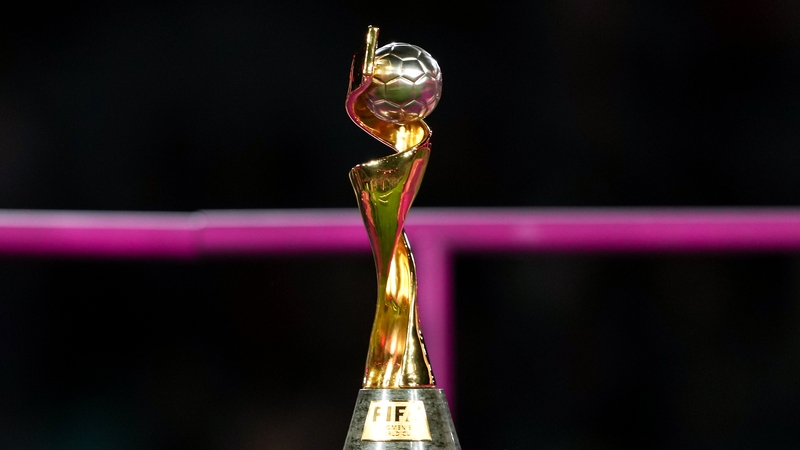 A view of the FIFA Women's World Cup trophy