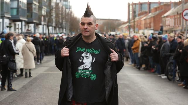 Fan John Farrell outside Shelbourne Park Stadium