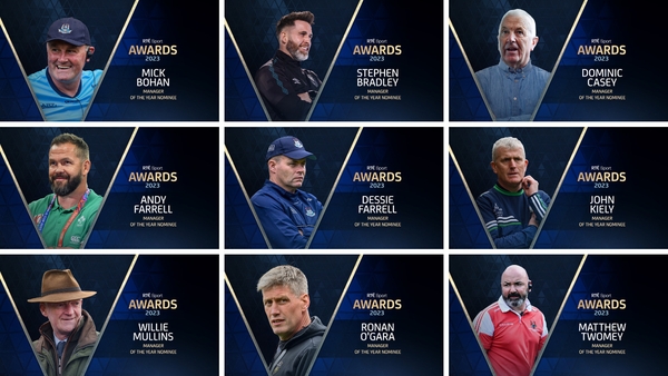 RTÉ Sport Manager of the Year nominees revealed
