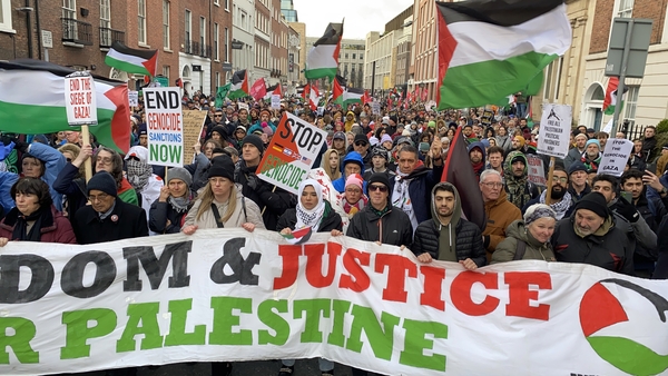 The protest took place for the ninth Saturday in a row