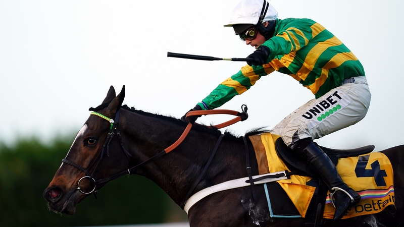 Jonbon and Nico de Boinville on their way to winning the Betfair Tingle Creek Chase