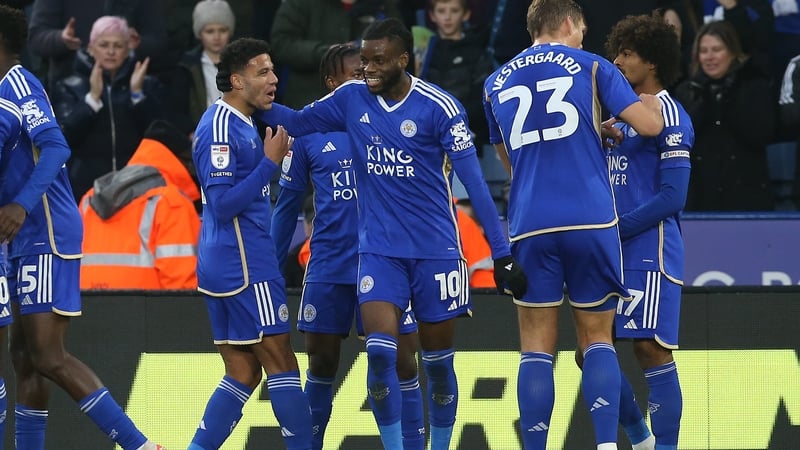 Stephy Mavididi (c) netted twice for Leicester