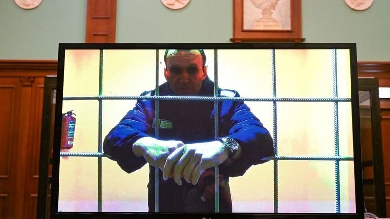 Russian opposition leader Alexei Navalny's current whereabouts is not known, his aides have said (file pic)