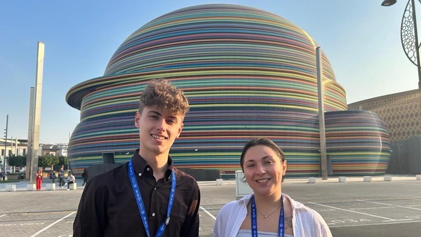 Cian and Geo are at COP28 with ECO-UNESCO.