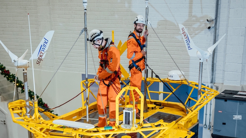 Chris Slattery and Conor McNamara, Green Rebel Field Technicians.