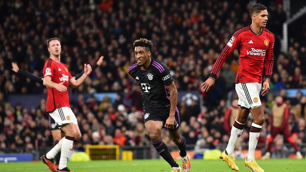 Kingsley Coman celebrates his goal