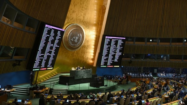 The 193 members states of the UN voted on a draft text similar to the defeated resolution at the Security Council last week