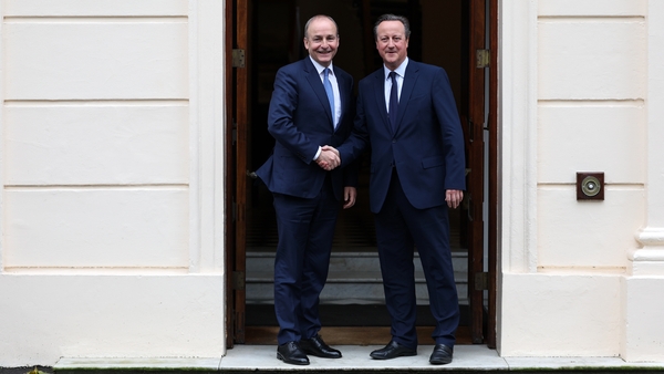 Tánaiste Micheál Martin and British Foreign Secretary David Cameron met in London today