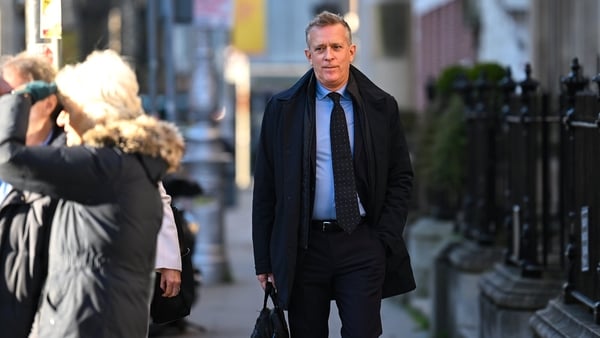 FAI chief executive Jonathan Hill en route to meet the Oireachtas Committee on Tourism, Sport and Media