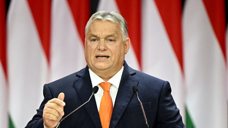 Vótáil Príomhaire na hUngáire, Viktor Orban, i gcoinne pacáiste maoinithe eile a cheadú don Úcráin.