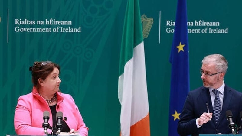 Minister of State Anne Rabbitte and Minister for Children Roderic O'Gorman at the launch of the disability services action plan 2024-26 (RollingNews.ie)