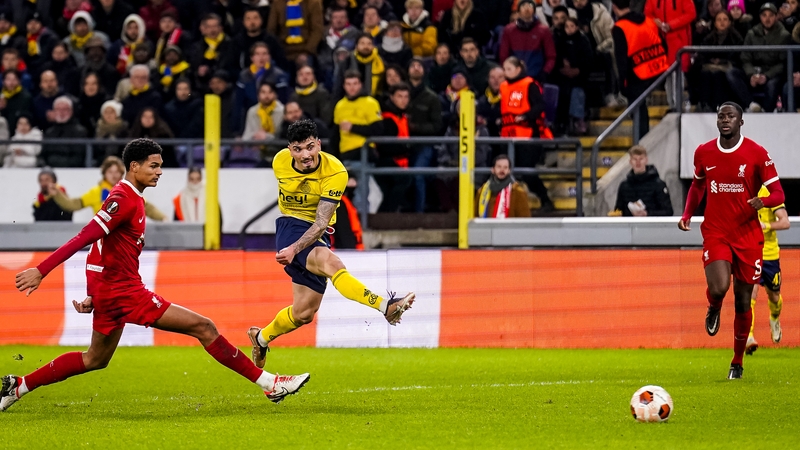 Cameron Puertas drills home Union Saint-Gilloises winner