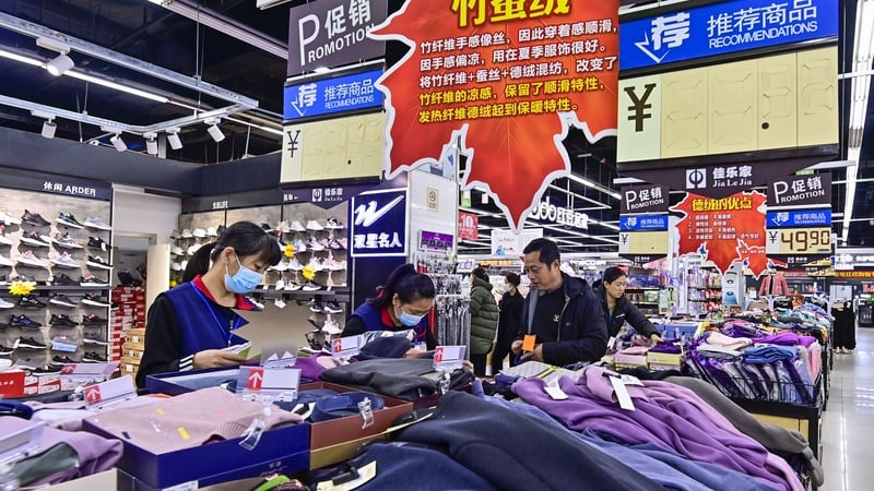 Chinese retail sales rose less than expected last month