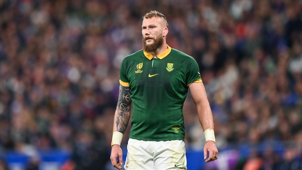 RG Snyman played his part as South Africa won back-to-back Rugby World Cups