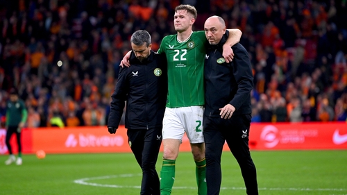 Collins injured his ankle in Amsterdam during Ireland's last competitive fixture under Stephen Kenny