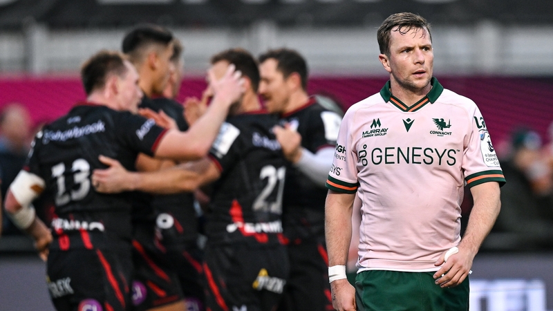 Jack Carty reacts after Connacht conceded one of eight tries against their English opponents
