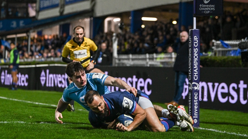 Jamison Gibson-Park scored Leinster's second try