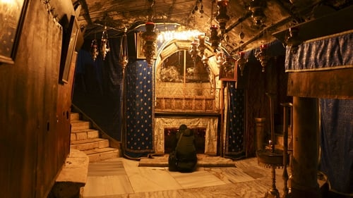 The grotto at the Church of the Nativity in Bethlehem, where Christians believe Jesus Christ was born
