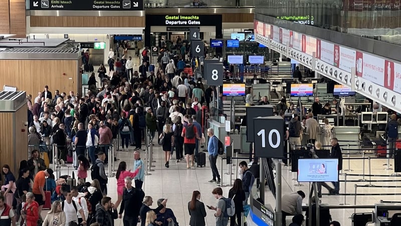 Security queue times in Dublin Airport fell below targets across the first five months of the year before improving significantly in the second half