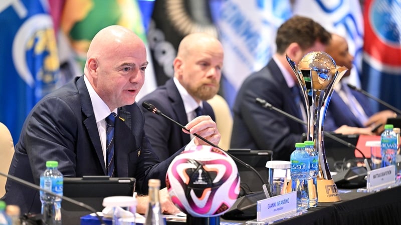 FIFA President Gianni Infantino during a FIFA Council Meeting in Jeddah, Saudi Arabia