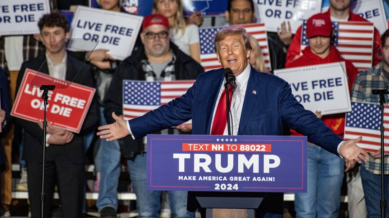 Donald Trump told a rally in Durham, New Hampshire said immigrants were 'poisoning the blood of our country'