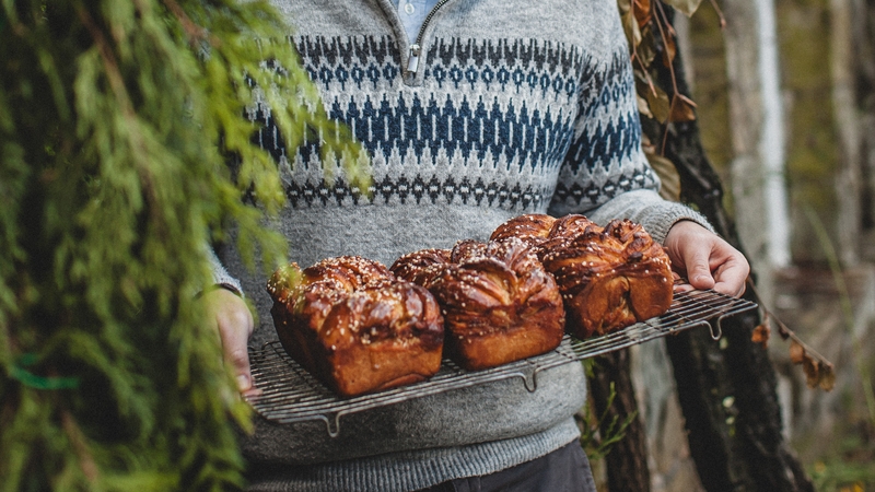 Donal's glazed sticky spiced festive loaves