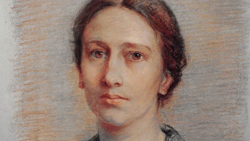 Lisa Stillman's 1893 portrait of Lady Augusta Gregory (Courtesy of Colin Smythe)
