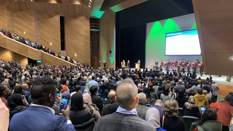 People from 142 countries gathered at the Convention Centre and became Irish citizens