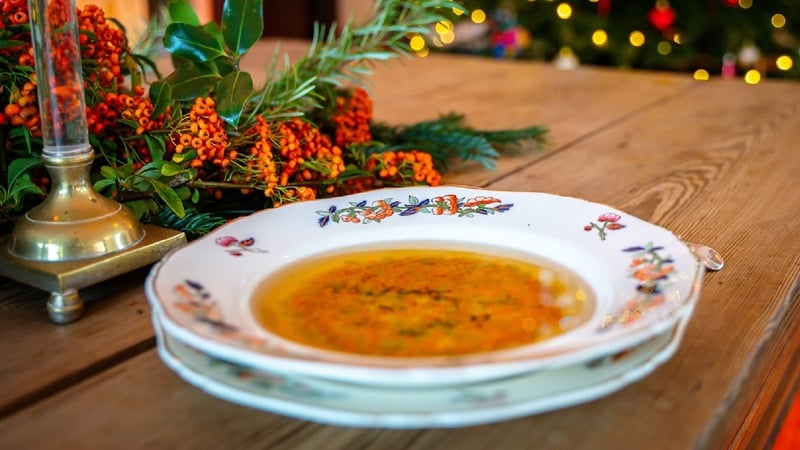 A sparkling clear consommé is smart and delicious and an ideal starter for a party