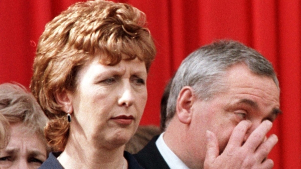 President Mary McAleese and taoiseach Bertie Ahern at the event on Saturday 22 August 1998
