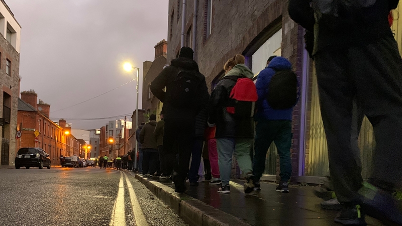 Last year also saw long queues for the vouchers at the Capuchin Day Centre